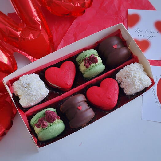 Набор Макаронс/макарун к 14февраля