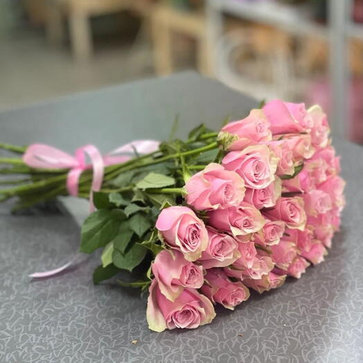 Розовые Розы(35шт.)