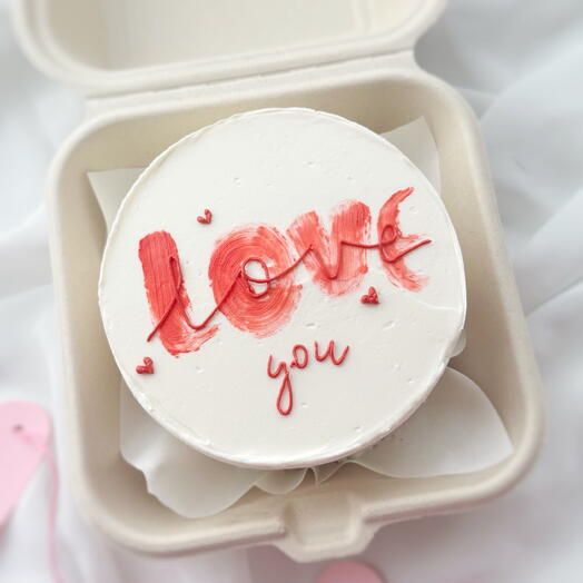 Бенто торт для любимой девушки или парня love you