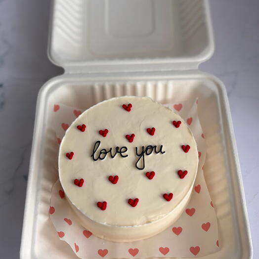 Бенто торт love you