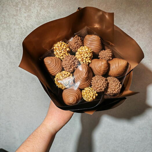 Букет из клубники в шоколаде 15 шт