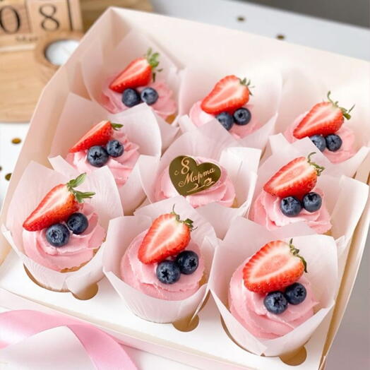 Vanilla cupcakes 9pcs