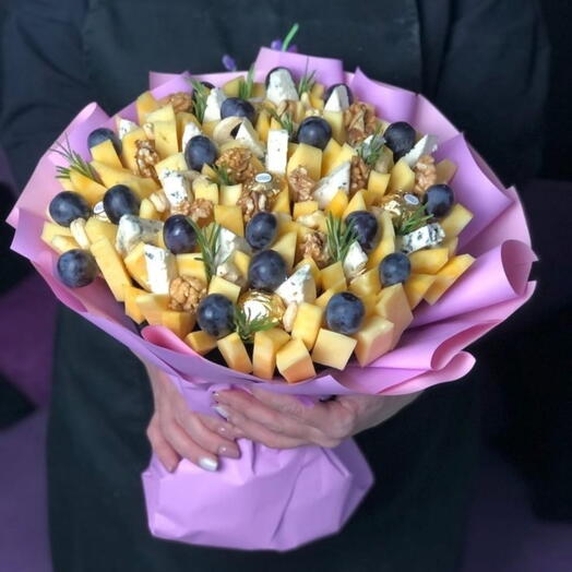 Сырный букет с орехами и конфетами "Сырная легенда"🧀 подарок маме и бабушке