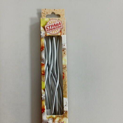 Свечи коктейльные серые