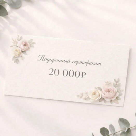 Сертификат на 20000 руб