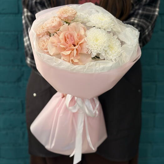 ШОК😻 Букет с французской розой и доставкой по Новокузнецку 🌸