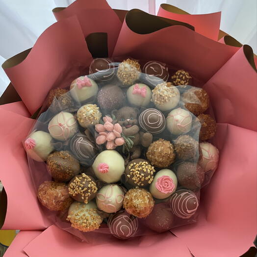 Клубника в шоколаде с мишкой