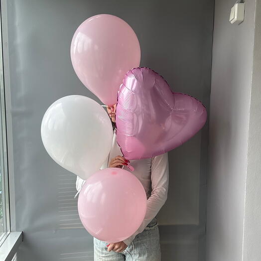 Набор шаров розовый💗 4 штуки