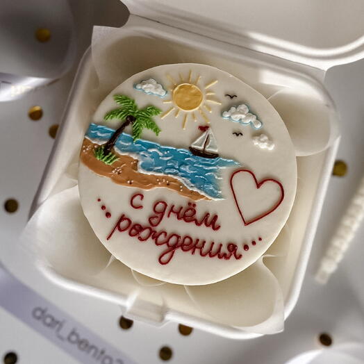 🤍 бенто - торт Море, солнце, пляж