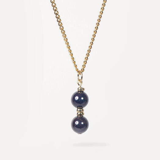 Подвеска, кулон Мирт Гранат 14K (PEN1012)