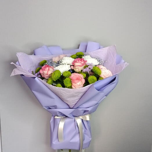 Розы и хризантемы🌺