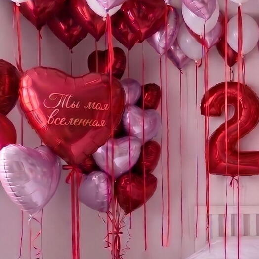 Шары для девушки Вспышка страсти