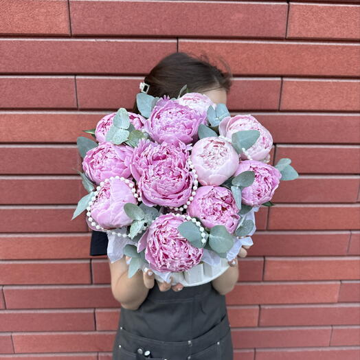 Сладкие мечты 💕/ пионы и эвкалипт