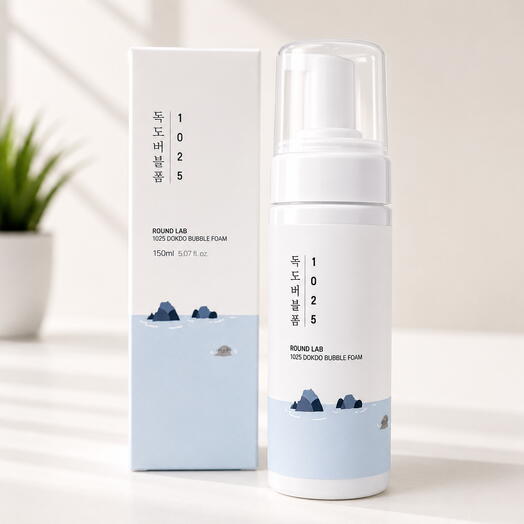 Пенка мусс для умывания Round Lab 1025 Dokdo Bubble Foam