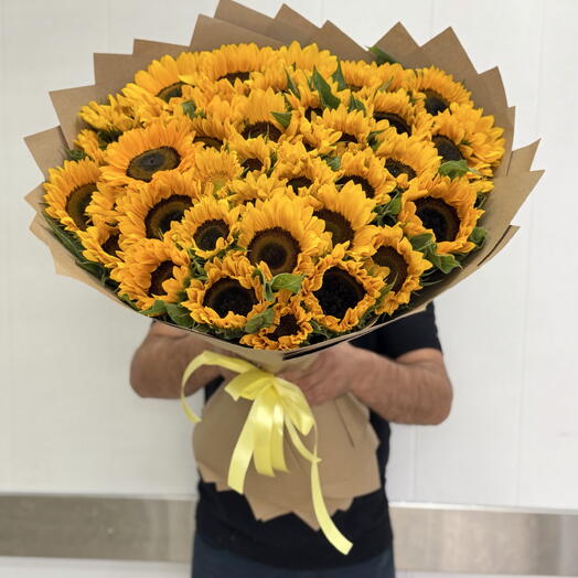 Букет из 41 подсолнуха 🌻