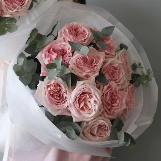 Букет из 11 роз pink ohara