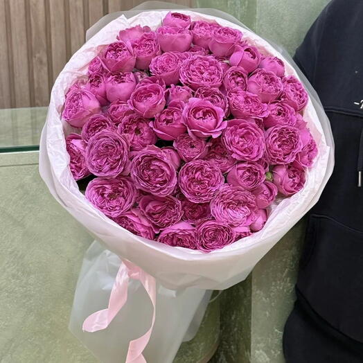 Пионовидные кустовые розы Мисти баблс ,25шт