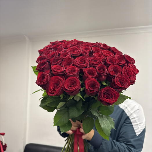 Красные розы 70 см 🌹🌹🌹