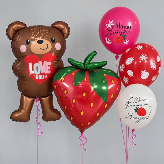 🍓 Клубничный сюрприз с мишкой 🧸
