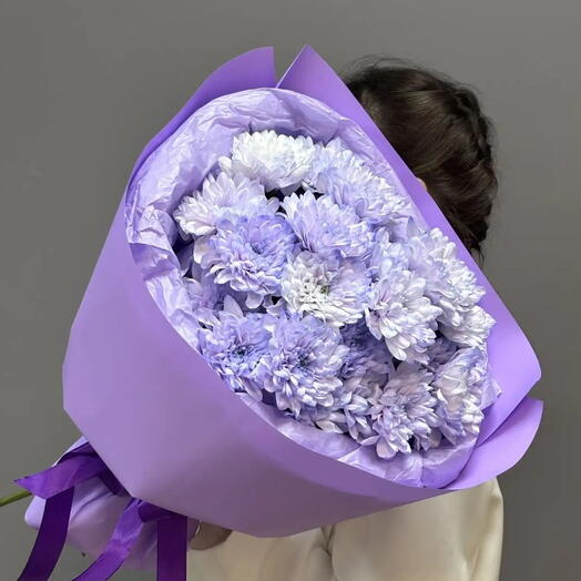 Букет из 3 кустовых хризантем Алтай