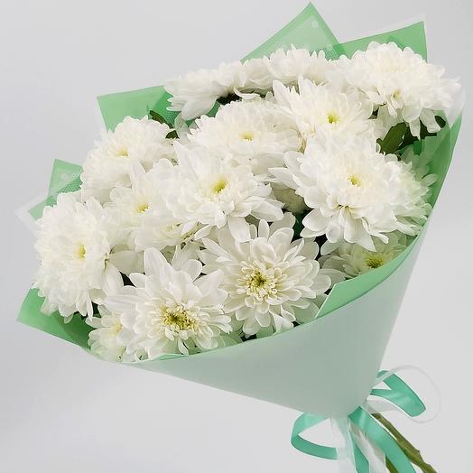 Белое облачко хризантем