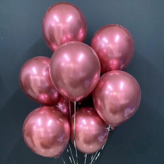 9 pink chrome balls