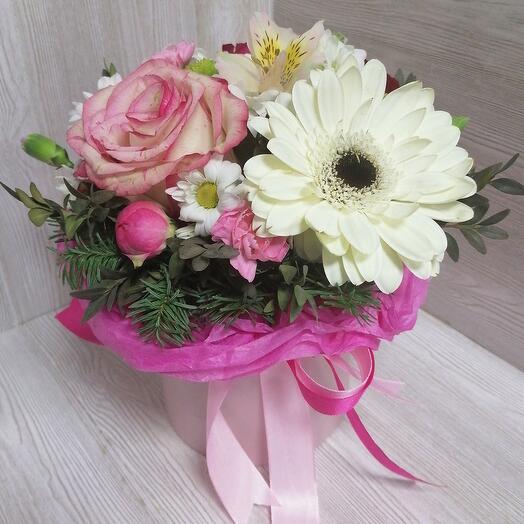 Gerbera with roses