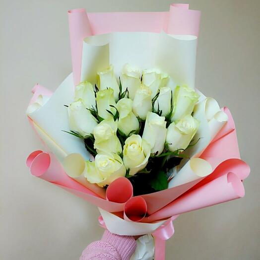 Rosas blancas 15pcs