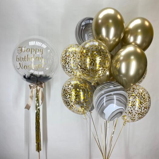Set "Marble shine", 16 balls
