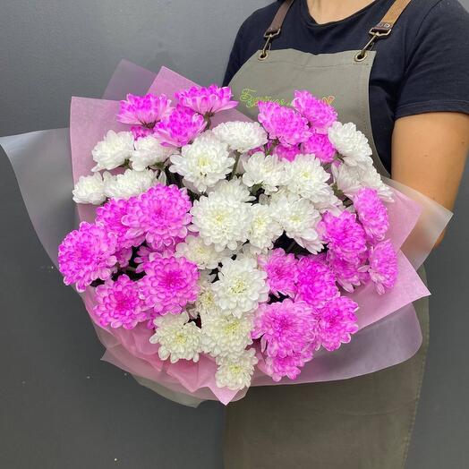 Bouquet of 11 bush chrysanthemums