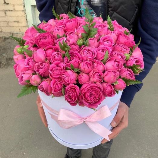 Коробочка из Пионовидных роз