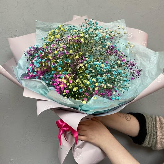 Ramo de gypsophila de color