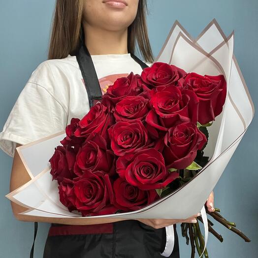 15 rosas rojas por paquete