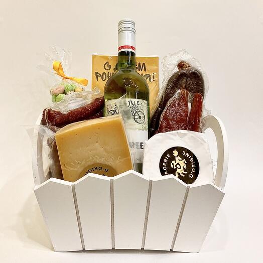 Juego de regalo de Pascua de delicatessen y dulces