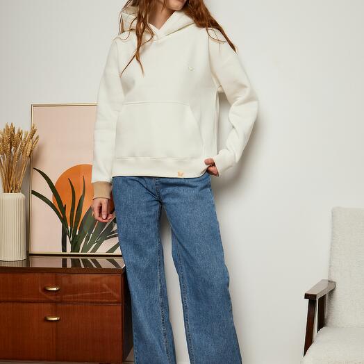 Women's hoodie "Nice" white