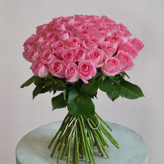 35 Pink Roses Bunch