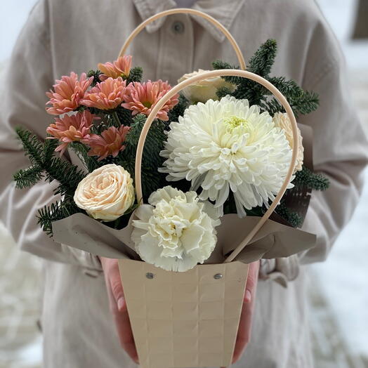 Flowers in a handbag