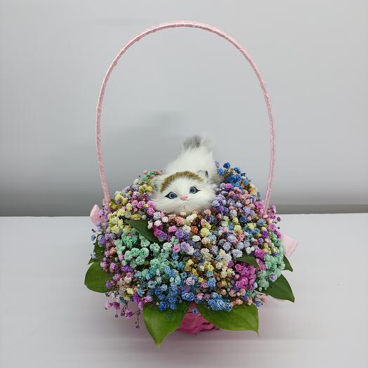 Кошка в лукошке