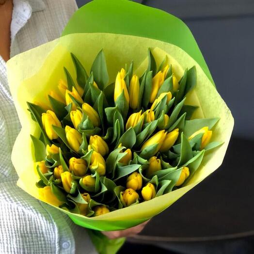 Yellow tulips