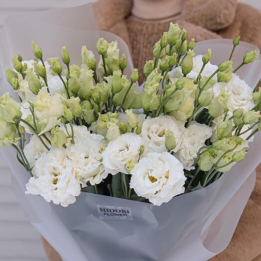 Белоснежные эустомы лизиантус 🤍 букет для дома для интерьера