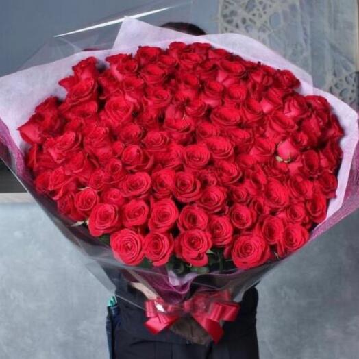 Bouquet of 101 red roses