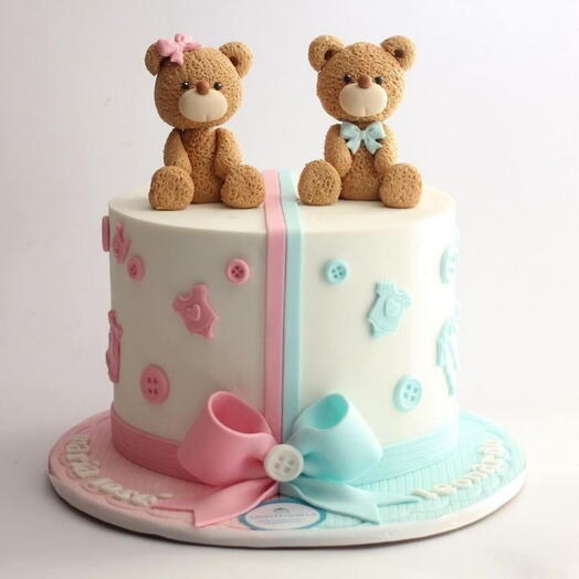 Gender reveal cake