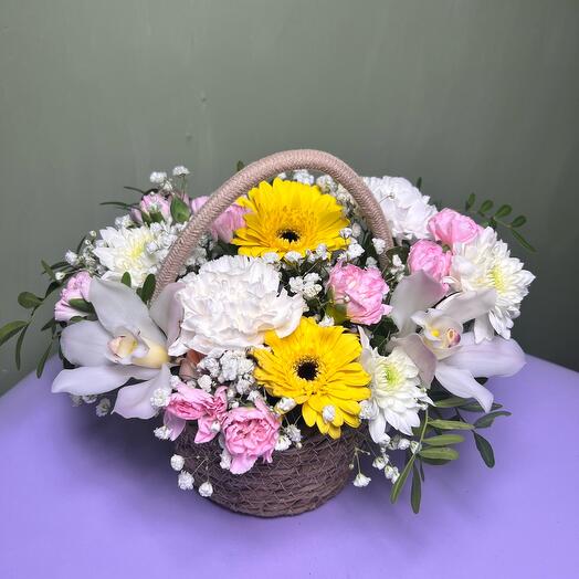 Cesta de flores