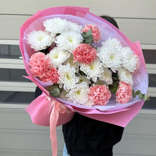 Диантус и хризантема