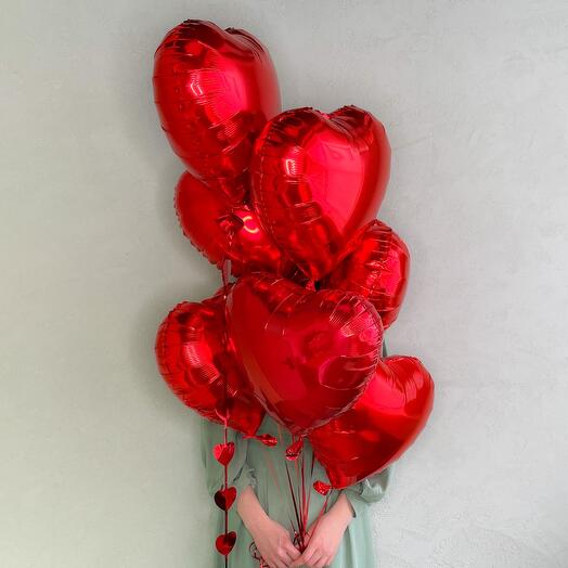 ♥️ Фонтан 7 красных сердец️