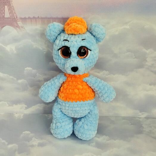 Вязаная игрушка мишка Боня