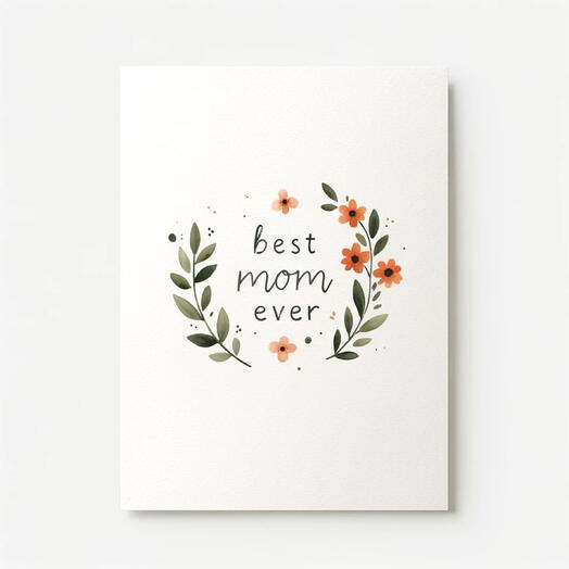 Postcard «Best mom ever»