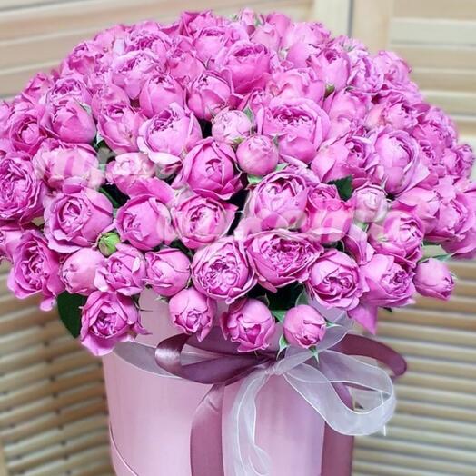 Пионовидные розы сиреневый