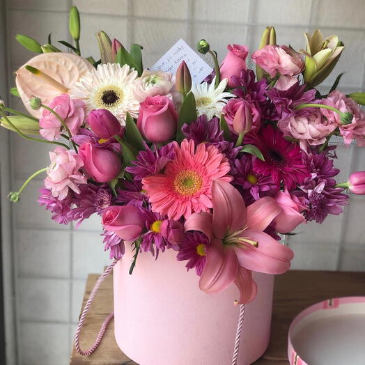 Flores en caja
