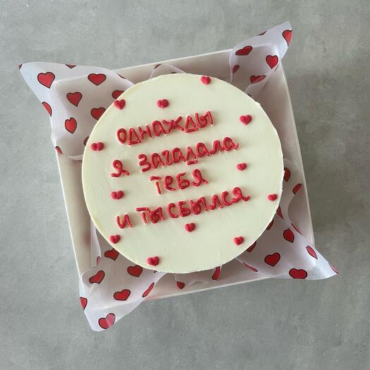 Бенто торт с сердечками на 14 февраля День влюбленных